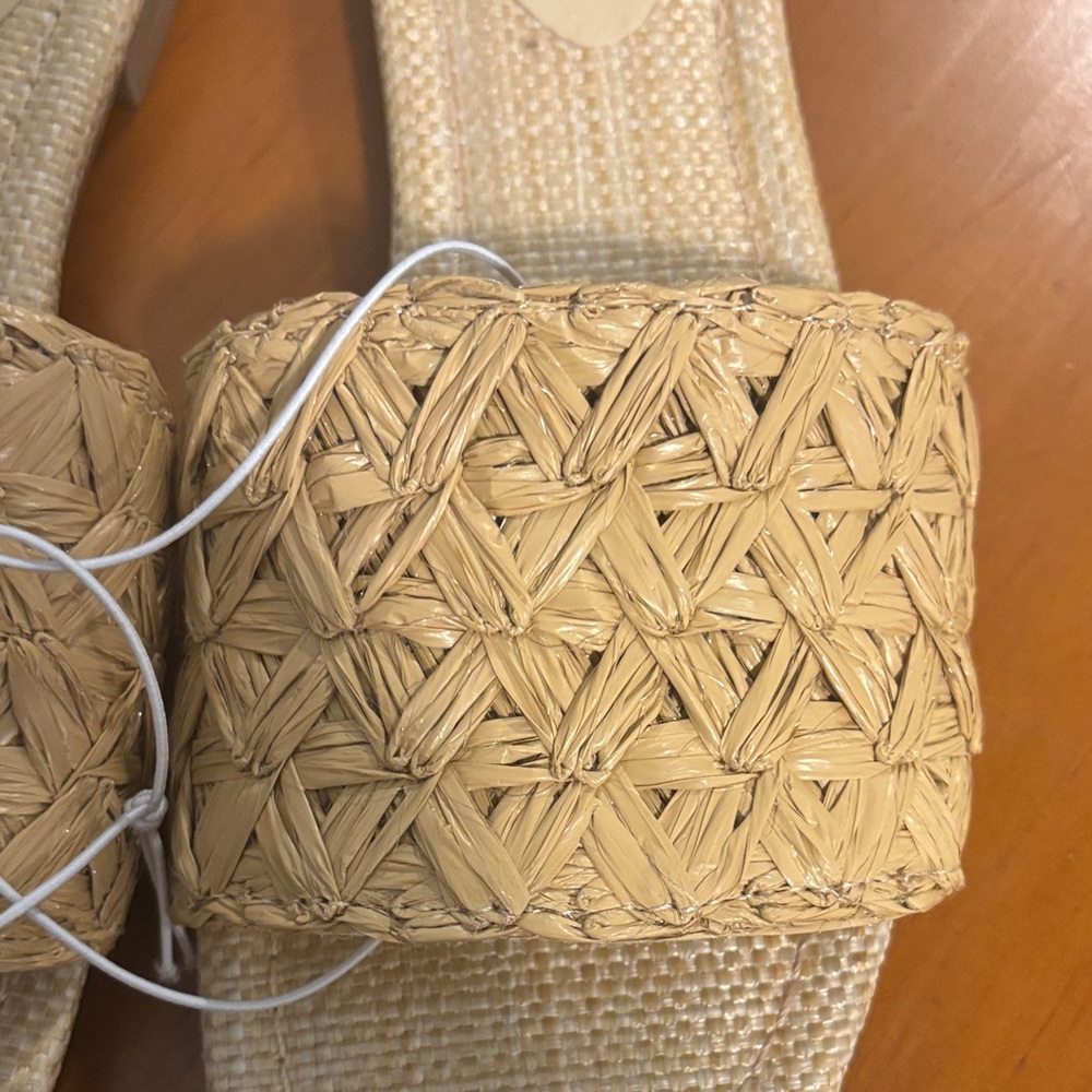 A New Day Beige Woven Slide Sandals - Picture 3 of 4